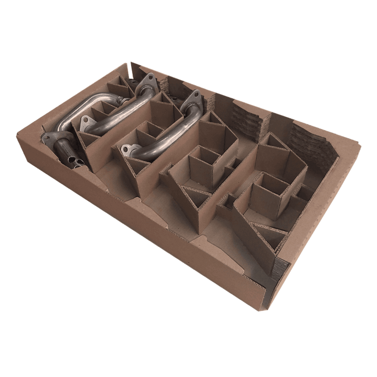 Tray with cardboard insert
