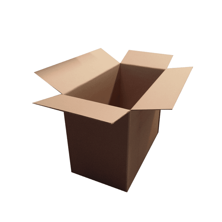 Caja regular común o con tapas y fondos dobles de cartón